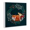 Stupell Industries Sleepy Fox in Botanical Wreath Wall Plaque, design by Metka Hiti